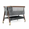 Прикроватная колыбель Tutti Bambini CoZee Luxe, цвет Slate / Walnut (Графитовый / Орех)