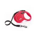 Flexi New Classic XS 3м до 12кг поводок-рулетка ремень, красный