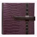 Фотоальбом, альбом для фотографий 10 х 15, 200 фото, в кейсе, застежка, крокодил, фиолетовый GF 5384