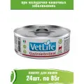 Farmina Vet Life Cat Gastrointestinal 24 шт по 85г консервы для кошек при желудочно-кишечных заболеваниях