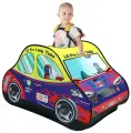Палатка детская игровая Pituso Гоночный автомобиль, домик для детей, 50 шаров, цвет синий