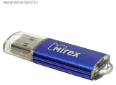 Флешка Mirex UNIT AQUA, 32 Гб, USB2.0, чт до 25 Мб/с, зап до 15 Мб/с, синяя