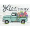70-65211 Набор для вышивания крестом Flower Truck Цветочный грузовик DIMENSIONS