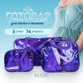 Сумка в роддом готовая для мамы и малыша, комплектация Lana Maxi, 74 предмета, фиолетовая