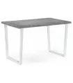 Стол Rain Лофт 120 25 мм бетон / белый матовый 9489669