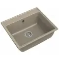 Кухонная мойка GranFest Vertex GF-V-580 Песочная, современный стиль