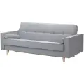 Диван-кровать 3-х местный икеа аскеста , ВxШxГ 90x216x108 см, обивка:текстиль книса светло-серый