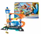 Hot Wheels Игровой набор Побег от акулы HDP06, Трек, гараж игрушечные