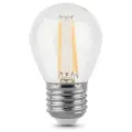 Лампа светодиодная gauss Filament 105802105, E27, P45 420 лм 40 Вт 2700 K 5 шт. теплый белый 2700 K 5 Вт 220 В 45 мм