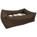 Лежанка с бортиками для животных водоотталкивающая AntePrima Nilo, коричневая, XXL, (120х95) (Италия)