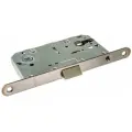 Замок межкомнатный под цилиндр PLASTIC P85C-50 SN (матовый никель)