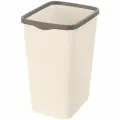 Ведро для мусора с фиксатором 33 л EL Casa Тандем, 36х28х45,5 см, слоновая кость/шоколад