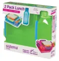1597 Набор Lunch: контейнер и бутылка 475мл зеленый