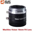 ZLKC C Mount 1/1,8 дюйма 5MP 75 мм Объектив 4 мм 6 мм 8 мм 12 мм-50 мм Объектив с фиксированным фокусным расстоянием F2.0 с ручной диафрагмой машинного зрения FA, 16mm FA Lens