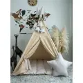 Вигвам для детей с ковриком, бежевый с серым. SWEET HOME for kids