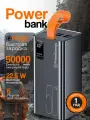 Супермощный Повербанк Powerbank 50000mah с быстрой зарядкой, внешний аккумулятор для телефона iPhone, Xiaomi, Samsung