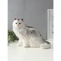 Копилка для денег «Котёнок белый», гипс, 33.5×44.5×24 см