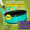 Пластик для 3D печати в катушке Funtasy (PLA,1.75 мм,1 кг) (бирюзовый) , пластик для для 3д ручки, 3д принтера , картридж , леска , для творчества