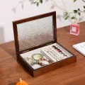Шкатулка-комод Флора, для украшений, дуб, орех, 25х18х4 см