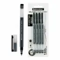 Набор гелевых ручек Brauberg X-Writer 1800 (0.5мм, черные) 4шт. (144136)