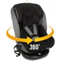Автокресло детское поворотное Zlatek Cruiser lux от 0 до 36 кг, черный, серый