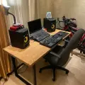 Компьютерный стол Goud Loft, из массива натурального дерева, 60х150х75, бежевый