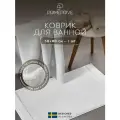 PRIME PRIVE Полотенце-коврик для ног Отилия махровое, хлопок, 50x80, белый, 1 шт