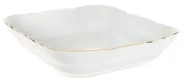 Салатник квадратный Bernadotte Отводка золото 25 см