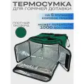 Термосумка для доставки пиццы на 5 коробок 42х42х25 см.