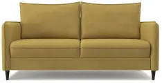 Диван-кровать раскладной PUSHE Фьорд Smart 160, велюр желтый Maxx 560