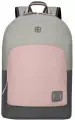 Городской рюкзак WENGER NEXT Crango, с отделением для ноутбука 16, серый/розовый, переработанный ПЭТ/Полиэстер, 33х22х46 см, 27 л (611982)