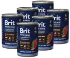 BRIT PREMIUM BY NATURE DOG для щенков с телятиной банка 410 гр 410 гр х 6 шт