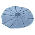 Мягкий коврик для ванной комнаты синий 80х80 см, Mare круглый