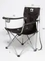 Складной стул / Раскладной стул / Туристическое кресло для кемпинга Indefini до 100 кг / 3006WBC