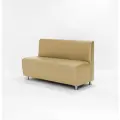 Диван для Офиса Слим 140х65х85см Искусственная кожа Бежевый Матовый