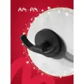 Крючок для ванной AM.PM X-Joy черный, двойной, для полотенец