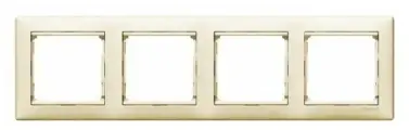 Рамка Legrand Valena Classic 4 поста, горизонтальный монтаж, цвет слоновая кость