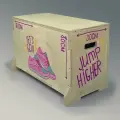 Плиобокс, тумба, опора для прыжков универсальный с принтом Спорт Lets Go Jump Higher - 10