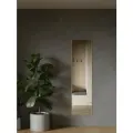 Зеркало в алюминиевой раме настенное, ONE MIRROR, 161х45 см. Золотое