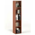 Стеллаж БАНГА-15, вишня, открытый для книг, (ВхШхГ) 177,2х36,8х32,6 см, ЛДСП