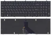 Клавиатура для DNS Clevo W350 w370 черная c рамкой