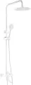 Душевая стойка Fashun A52401-8A с тропическим душем, со смесителем, с изливом, белая, с лейкой, матовая