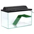Террариум для черепах 37 литров, с крышкой, полкой и лесенкой, 50 х 25 х 30 см