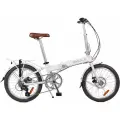 Складной велосипед SHULZ Easy Disk белый, колёса 20, 8 скоростей