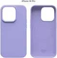 Силиконовый чехол COMMO Shield Case для iPhone 14 Pro с поддержкой беспроводной зарядки, Лавандовый