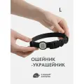 Водонепроницаемый ошейник для собак средних и крупных пород IN GOOD COMPANY (L / Дикий Черный)