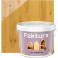 Лак-антисептик для дерева FAKTURA™ акриловый с натуральным воском сосна, 9 л