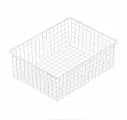 Корзина сетчатая Larvij L9530 для выдвижной рамы 555х410х185 мм белая