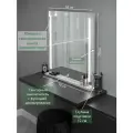 Зеркало макияжное LED-stripes (белый)