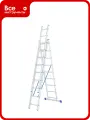 Алюминиевая трехсекционная лестница СИБРТЕХ 3х9 ступеней 97819